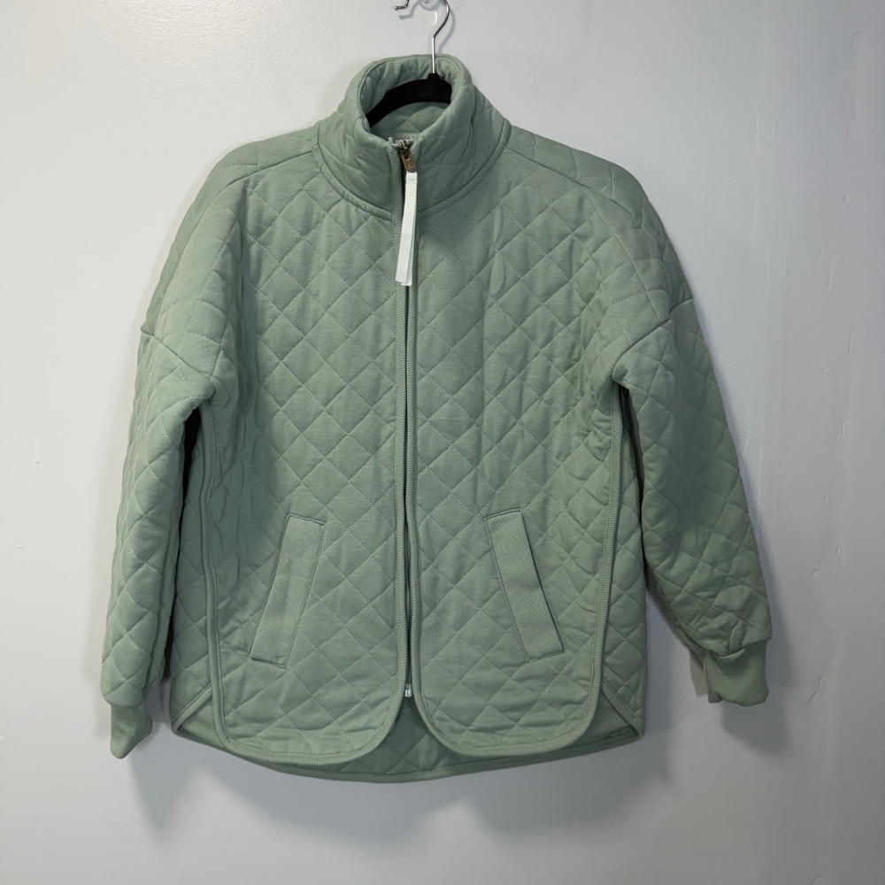 Avalanche Outdoor Supply Sage Green Quilted Full Zip Jacket CA886R2 Small